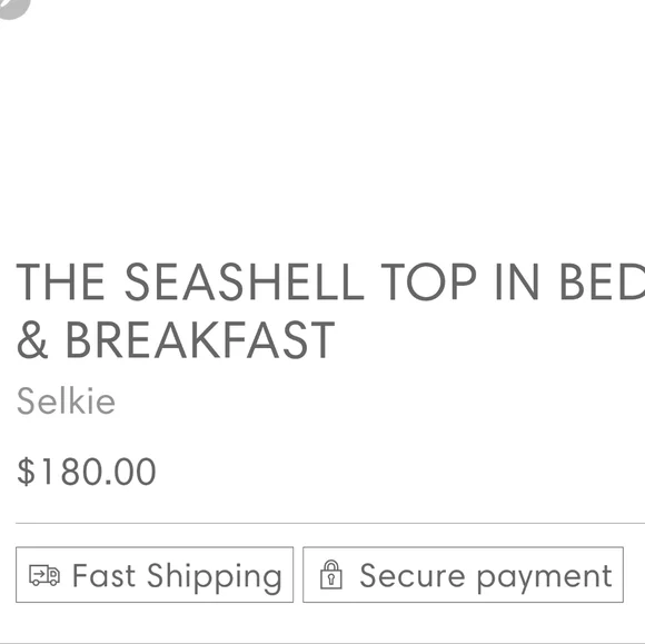 **I LEFT** Selkie Seashell Top in Bed & Breakfast - Picture 10 of 12